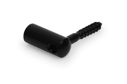 Afbeeldingen van Draagpin met schroef staal zwart