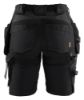 Afbeeldingen van BLÅKLÄDER Short dames met 4-weg stretch 7183 zwart/donkergrijs C38