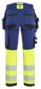 Afbeeldingen van BLÅKLÄDER Werkbroek met 4-weg stretch dames 7025 marineblauw/High Vis geel D24
