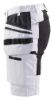 Afbeeldingen van BLÅKLÄDER Schildersshort dames met stretch X1900 7171 wit/zwart C44