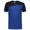 Afbeeldingen van TRICORP T-shirt bi-colour Naden 102006 royal blauw/navy XS