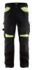 Afbeeldingen van BLÅKLÄDER Werkbroek zonder spijkerzakken 1556 zwart/High Vis geel D104