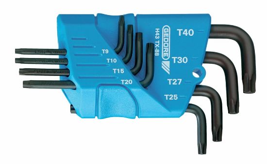 Afbeeldingen van GEDORE Stiftsleutelset TORX T7-T40 H 43 TX-09 9x