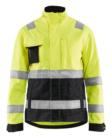 Afbeeldingen van BLÅKLÄDER Jack dames 4903 High Vis geel/zwart S