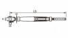 Afbeeldingen van Spanschroef RVS316 gaffel-terminal M6-4MM