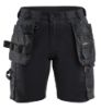 Afbeeldingen van BLÅKLÄDER Short dames met 2-weg stretch 7133 zwart C48