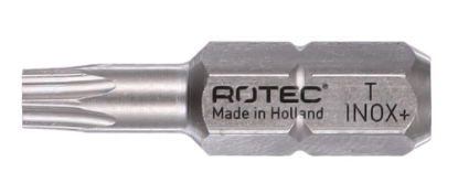 Afbeeldingen van ROTEC Schroefbit ¼" PRO TX40 25MM C6,3 INOX+ 10x