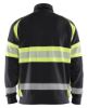 Afbeeldingen van BLÅKLÄDER Sweater met rits 3551 zwart/High Vis geel XS