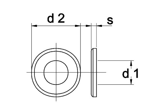 Afbeeldingen van Voorspanring EN14399-6 C45 DIN6916 ZW M33