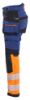 Afbeeldingen van BLÅKLÄDER Werkbroek met 4-weg stretch dames 7025 marineblauw/High Vis oranje C42
