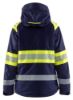 Afbeeldingen van BLÅKLÄDER Winterjas dames 4470 marineblauw/High Vis geel XS