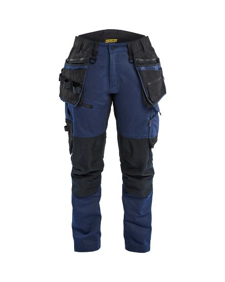 Afbeeldingen van BLÅKLÄDER Werkbroek dames met stretch 7170 donker marineblauw/zwart D20