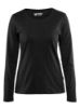 Afbeeldingen van BLÅKLÄDER T-shirt dames met lange mouwen 3301 zwart XS