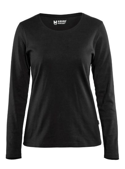 Afbeeldingen van BLÅKLÄDER T-shirt dames met lange mouwen 3301 zwart XS