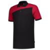 Afbeeldingen van TRICORP Poloshirt bi-colour Naden 202006 zwart/rood XS