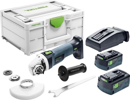 Afbeeldingen van FESTOOL Accu haakse accuslijper AGC18-125 5,0EBI-Plus 18V 5 ,0Ah