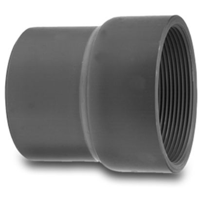 Afbeeldingen van VDL Verloopring PVC-U grijs 90/75MMX3" lijmspie/lijmmof/binnendraad 10bar