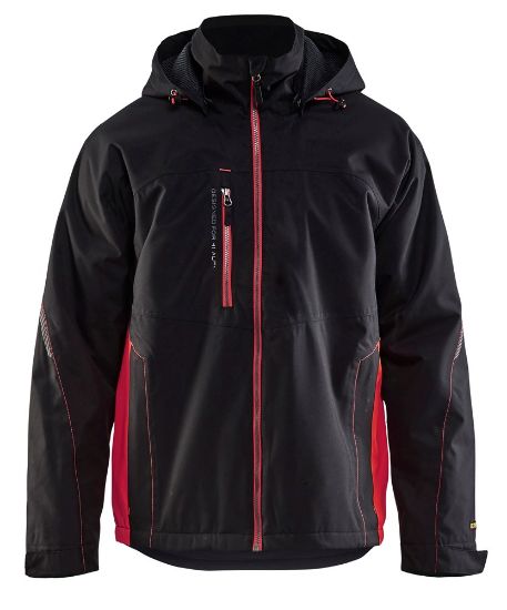 Afbeeldingen van BLÅKLÄDER Shelljack bi-colour 4790 zwart/rood XS