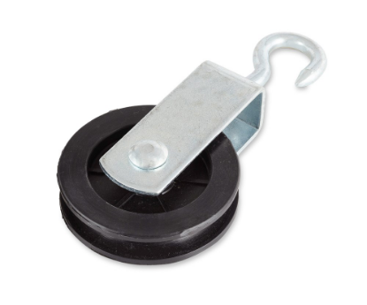 Afbeeldingen van Katrol spitse haak EV PA wiel 40MM label