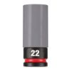 Afbeeldingen van MILWAUKEE Slagmoerdop ½" SHOCKWAVE met sleeve HEX 22MM