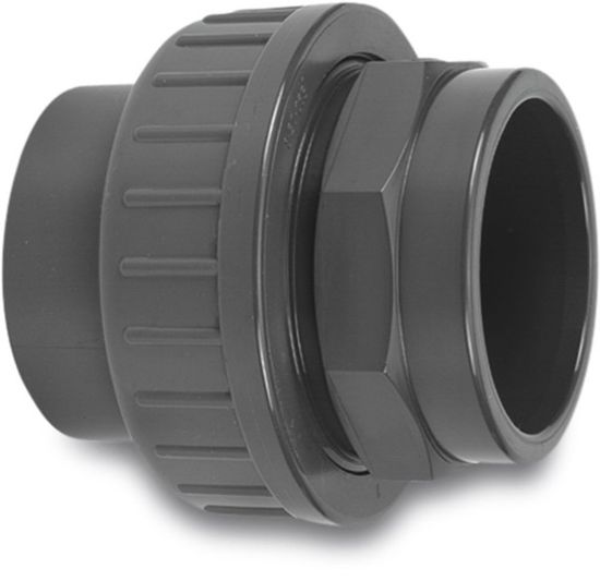 Afbeeldingen van VDL Koppeling PVC-U type A grijs 32MM lijmmof 16bar