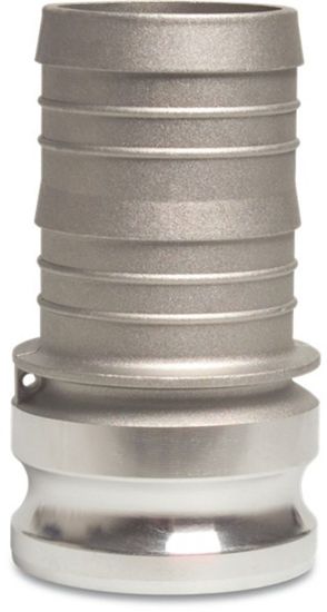 Afbeeldingen van Snelkoppeling aluminium 1"X25MM V-deel Camlock E/slangtule 16bar