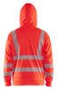 Afbeeldingen van BLÅKLÄDER Hoodie met rits 3565 High Vis rood 3XL