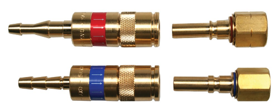 Afbeeldingen van Snelkoppeling IB NKT zuurstof ⅜"R t.b.v. handgreep