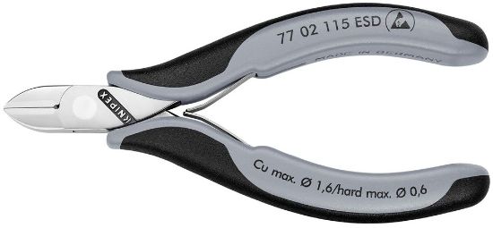 Afbeeldingen van KNIPEX Zijsnijtang elektro 7702115ESD DIN9654