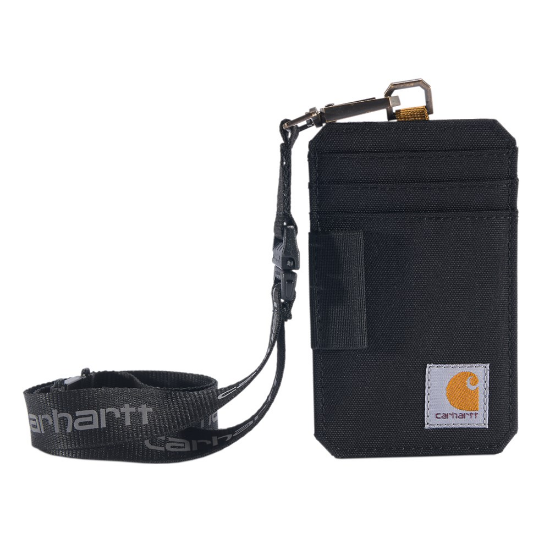 Afbeeldingen van CARHARTT Pasjeshouder met lanyard nylon duck 801979 zwart onesize