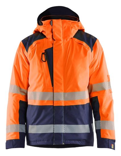 Afbeeldingen van BLÅKLÄDER Winterjas 4455 High Vis oranje/marineblauw L