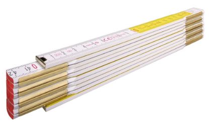 Afbeeldingen van STABILA Duimstok 617 hout wit/geel 2M