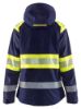 Afbeeldingen van BLÅKLÄDER Shelljack dames 4430 marineblauw/High Vis geel S