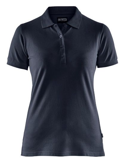 Afbeeldingen van BLÅKLÄDER Poloshirt piqué dames 3307 donker marineblauw M