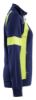Afbeeldingen van BLÅKLÄDER Sweater dames Visible met rits 3568 marineblauw/High Vis geel S