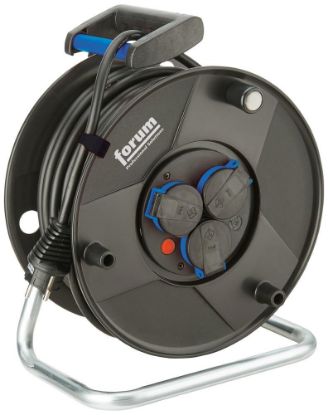 Afbeeldingen van FORUM Kabelhaspel H05RN-F3G1,5 IP44 kunststof 50M