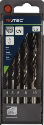 Afbeeldingen van ROTEC Houtspiraalborenset 235 5-delig 4-10MM