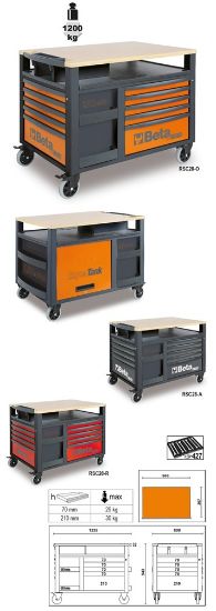 Afbeeldingen van BETA Werkbank SuperTank 10 lades
