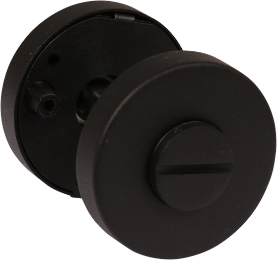 Afbeeldingen van OXLOC Rozet vrij/bezet RVS zwart op kunststof onderrozet 52X11MM