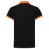 Afbeeldingen van TRICORP Poloshirt bi-colour Slim-Fit 201002 zwart/oranje L