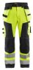 Afbeeldingen van BLÅKLÄDER Softshell werkbroek 1567 High Vis geel/zwart D112