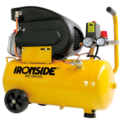 Afbeeldingen van IRONSIDE Compressor directe aandrijving IRC 240-24L 0-10bar 24L 1500W