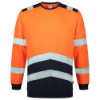 Afbeeldingen van TRICORP Sweater High Vis bi-colour 303004 fluor oranje/inkt XS