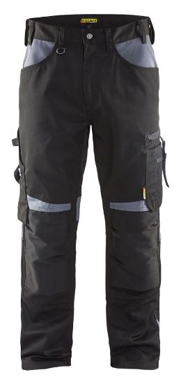 Afbeeldingen van BLÅKLÄDER Werkbroek zonder spijkerzakken 1556 zwart/grijs D120