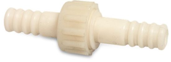 Afbeeldingen van Koppeling nylon wit 25MM slangtule 16bar