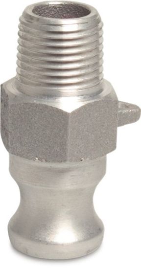 Afbeeldingen van Snelkoppeling aluminium ¾" V-deel Camlock F/buitendraad 16bar