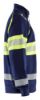 Afbeeldingen van BLÅKLÄDER Sweater met rits 3551 marineblauw/High Vis geel M