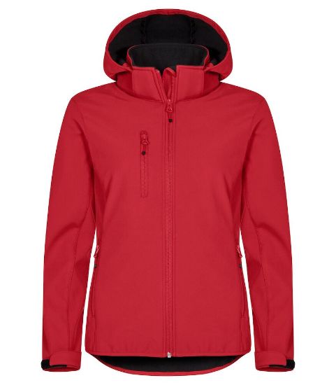 Afbeeldingen van Hoodie softshell women 0200917 rood 36/s