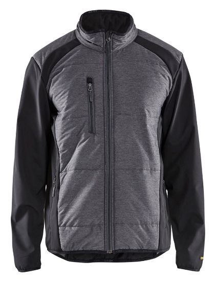 Afbeeldingen van BLÅKLÄDER Hybride jack 4929 zwart/donkergrijs M