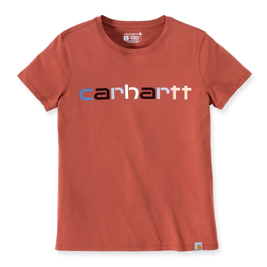 Afbeeldingen van CARHARTT T-shirt met grafische print dames 105764 terracotta XS